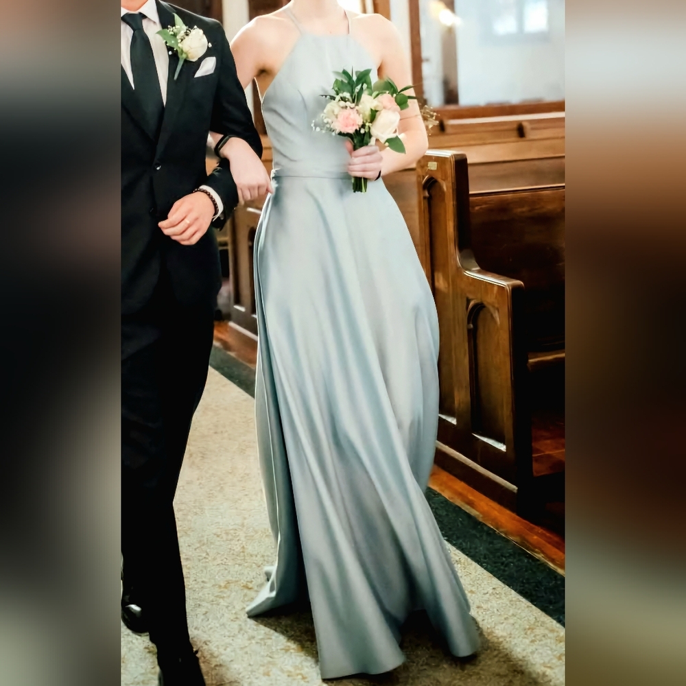 Formal Wedding Guest Dress Light Blue